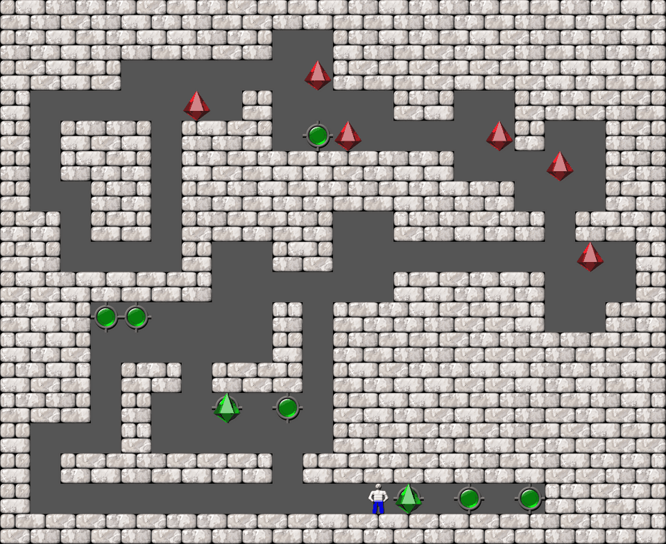 Sokoban Bugs550 collection level 16